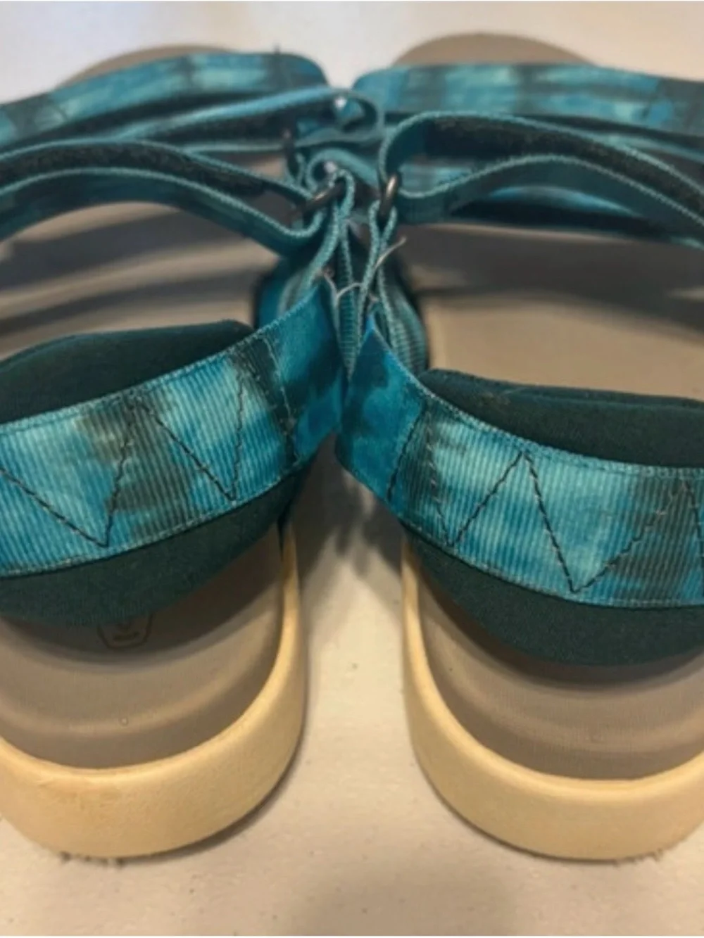 Keen Teal Tie-Dye Strap Sandals